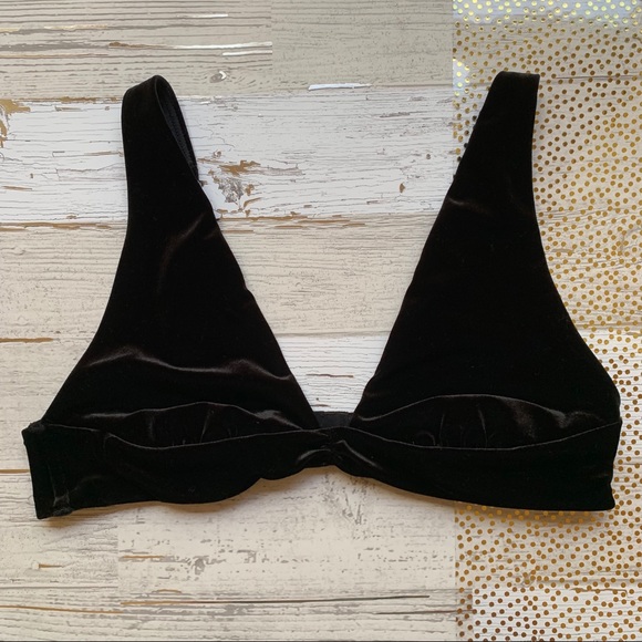 Victoria's Secret Other - Victoria’s Secret Black Velvet Bralette